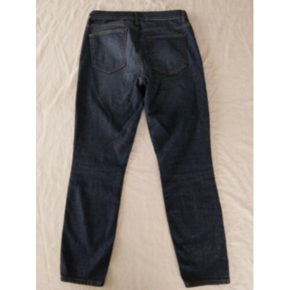 Gap 1969 True Skinny Jeans Cropped Stretch Mid Rise Dark Indigo Womens Size 28 - Picture 6 of 9